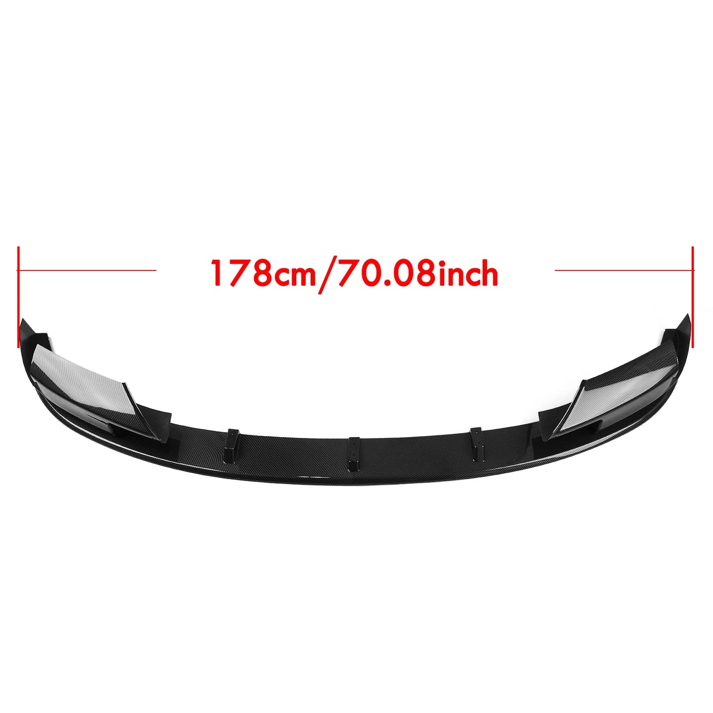 Car Front Bumper Spoiler Lip Splitter Chin Blade & Side Corner Splitter Cover For BMW 5 Series F10 M5 2012-2016