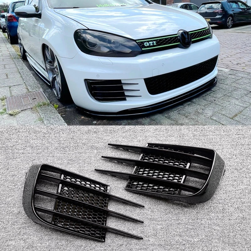 Lamp Light Cover Sport For VW Volkswagen Golf 6 MK6 VI GTI GTD R20 2008 to 2013 Front Fog Light Shrouds Bumper Grille