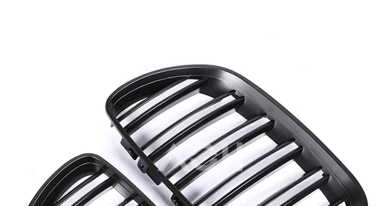 M Style Front Bumper Kidney Grille Carbon Fiber Radiator Black Gloss Racing Grills Cover for BMW X5 E53 X5M 2003 2004 2005 2006