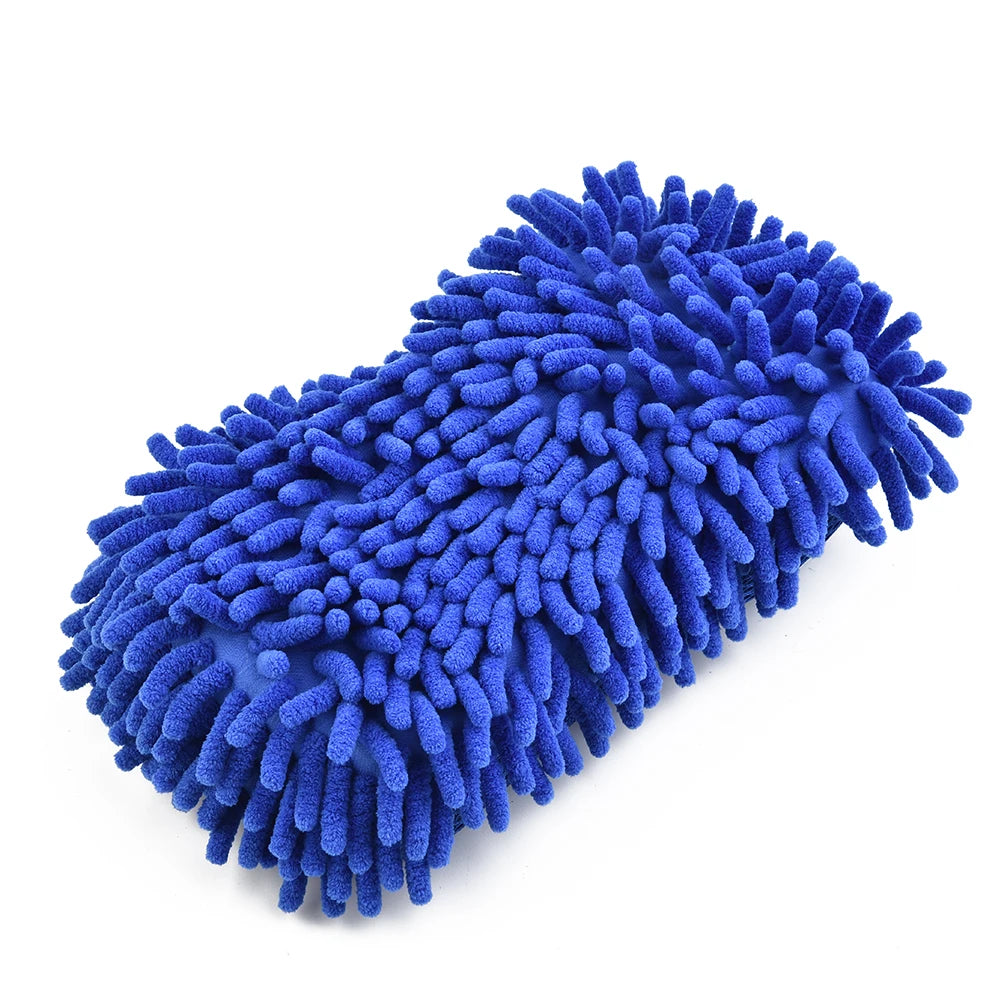 Microfiber Car Washer Sponge Cleaning Car Care Detailing Brushes Washing Towel Auto Gloves Styling Accessories