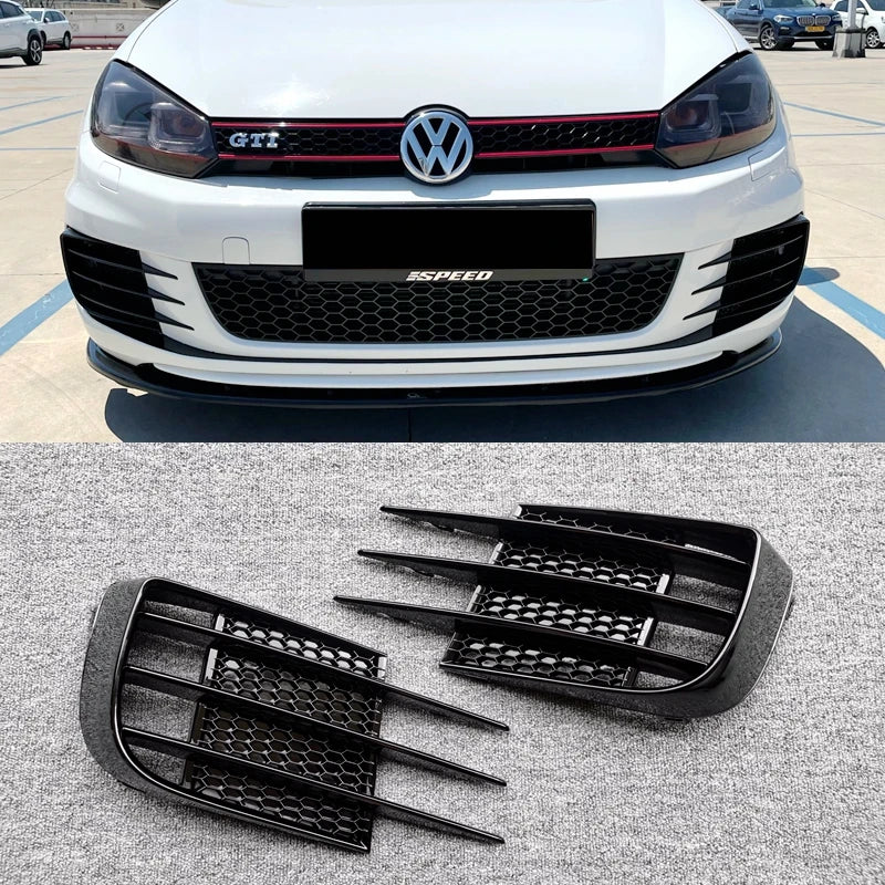 Lamp Light Cover Sport For VW Volkswagen Golf 6 MK6 VI GTI GTD R20 2008 to 2013 Front Fog Light Shrouds Bumper Grille