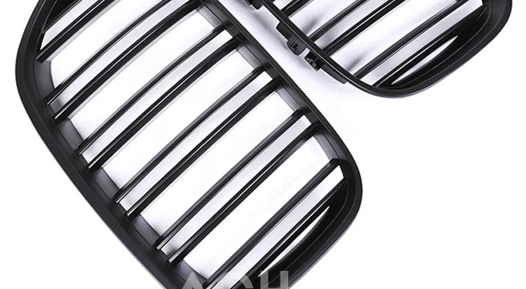 M Style Front Bumper Kidney Grille Carbon Fiber Radiator Black Gloss Racing Grills Cover for BMW X5 E53 X5M 2003 2004 2005 2006