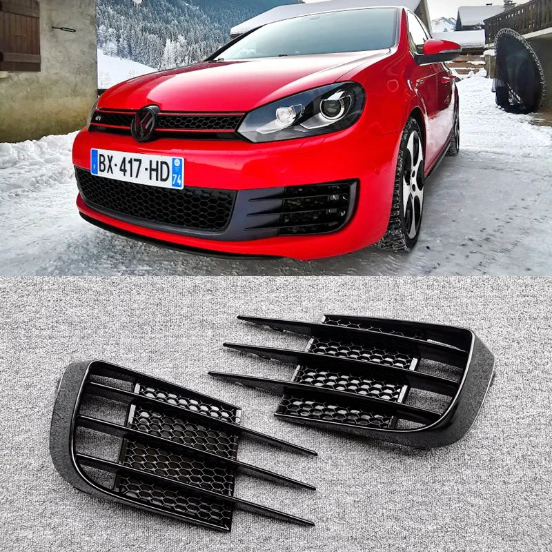 Lamp Light Cover Sport For VW Volkswagen Golf 6 MK6 VI GTI GTD R20 2008 to 2013 Front Fog Light Shrouds Bumper Grille