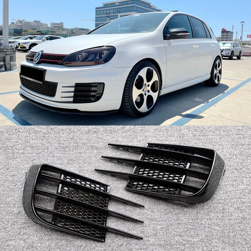 Lamp Light Cover Sport For VW Volkswagen Golf 6 MK6 VI GTI GTD R20 2008 to 2013 Front Fog Light Shrouds Bumper Grille