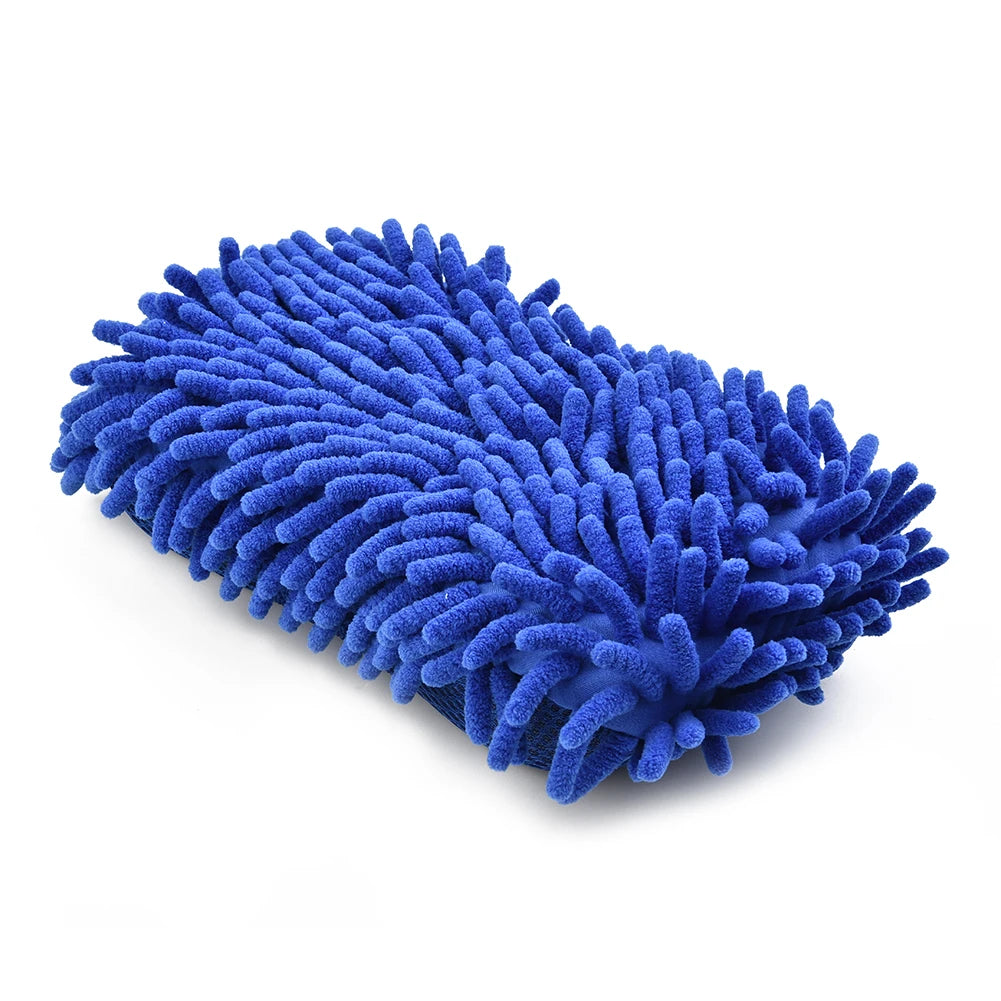 Microfiber Car Washer Sponge Cleaning Car Care Detailing Brushes Washing Towel Auto Gloves Styling Accessories