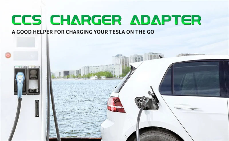 Ev Charger Adapter For Tesla Model Y S X 3 USA CCS1 Combo Adapter Charging Gun Conversion Head DC AC Power Converter