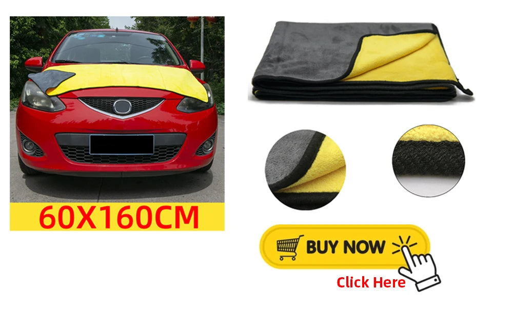 Car Wash Microfiber Towel Car Microfiber Cleaning Cloth Drying Towel Car Care Cloth Detailing Microfiber Towel