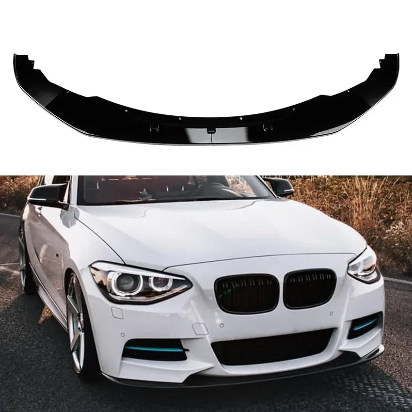 For BMW F20 F21 Front Bumper Lip Spoiler Splitter Fog Lamp Grille Trim 1 Series 120d 120i M135i M Pack 2011-2015 Pre-Lci Bodykit