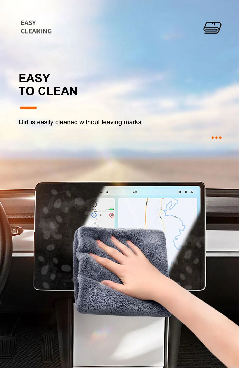 SEAMETAL 40X100CM Car Wash Towel Coral Velvet Microfiber Clean Cloth No Hemming Thickened Soft High Absorbent Car Washing Towels