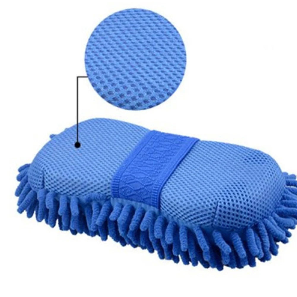 Microfiber Car Washer Sponge Cleaning Car Care Detailing Brushes Washing Towel Auto Gloves Styling Accessories