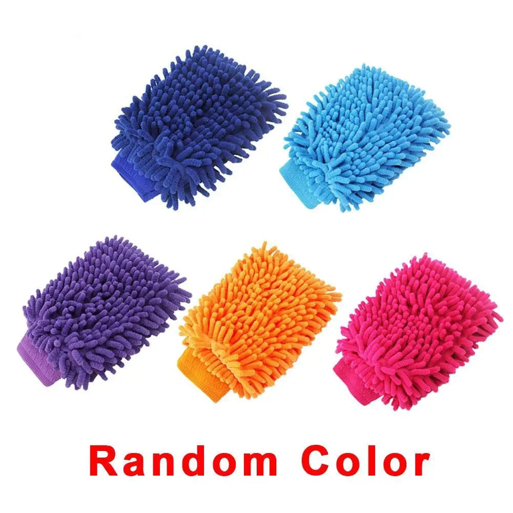 Microfiber Car Washer Sponge Cleaning Car Care Detailing Brushes Washing Towel Auto Gloves Styling Accessories